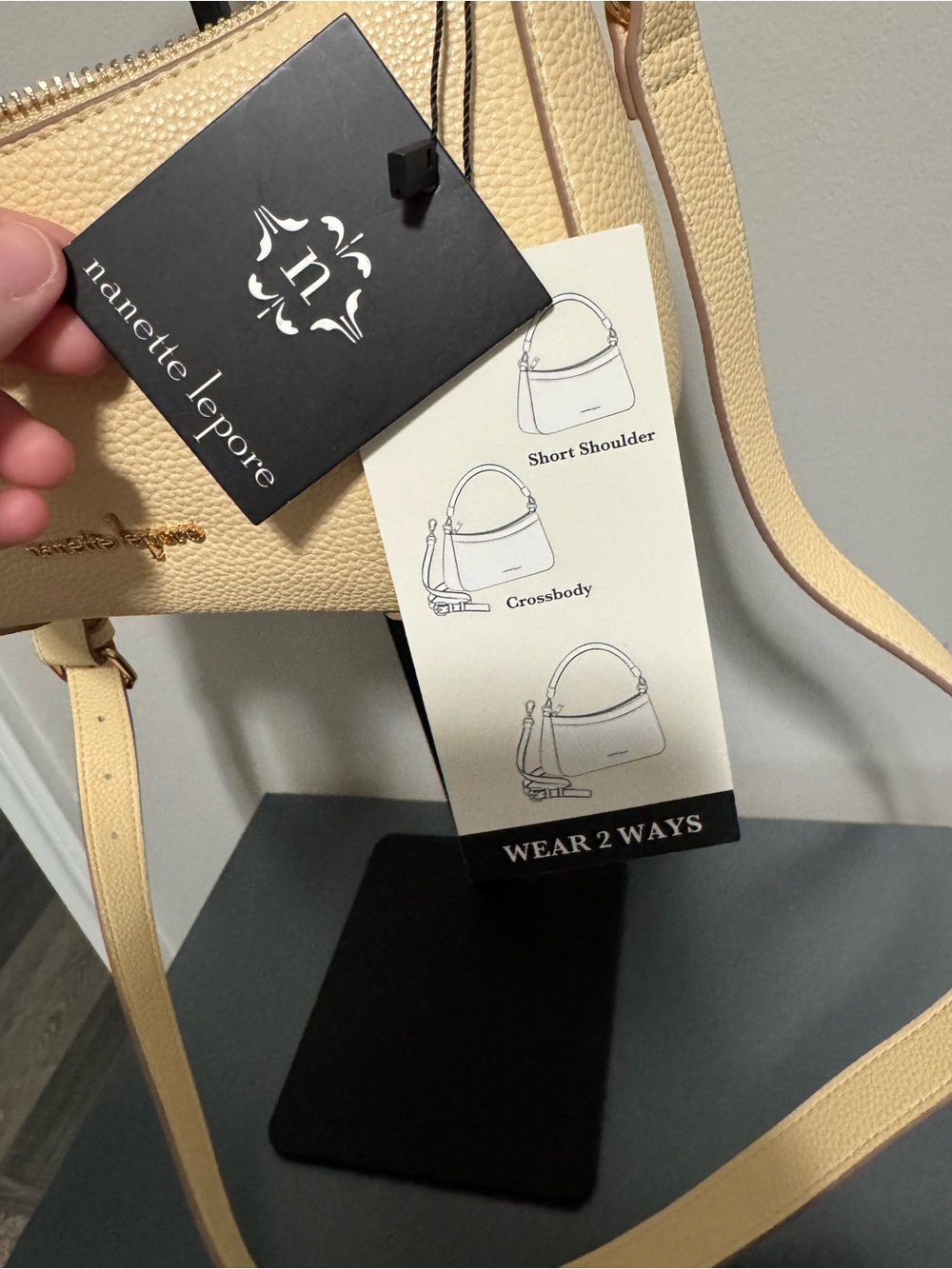 Nanette Lepore Butter Yellow Crossbody Shoulder Bag - Picture 3 of 7
